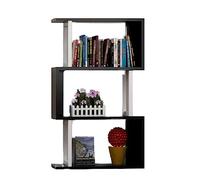 Estantería giratoria Estantería de pie Estantería moderna y sencilla Estantería de varias capas Estantería de ventana salediza de piso a techo Estantería pequeña creativa Estantería circular (A blanc