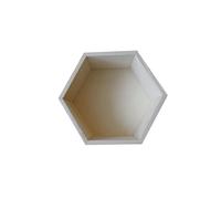 Estantería hexagonal de madera 24 x 21 x 10 cm