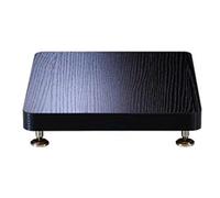 Estantería HiFi De 1 Nivel para AV Bandeja Audio Suelo TV Estantes Multifuncionales MDF Amplificador Mueble Soporte TV(Negro,29 * 29cm)