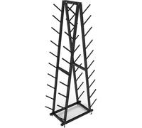 Estantería Independiente de Doble Cara y Seis Niveles, Adecuada para colchonetas de Ejercicio, Rodillos de Espuma y Equipos de Fitness; Ahorra Espacio y es Ideal para gimnasios domésticos y