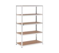 Estantería industrial - 120 x 60 x 200 cm - 5 x 150 kg - Gris | MSW