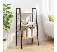 Estantería industrial de 4 niveles y soporte para plantas, unidad de almacenamiento versátil para sala de estar, dormitorio, cocina y oficina, diseño elegante perfecto para decoración y organización
