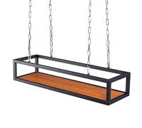 Estantería industrial de techo, estantería flotante de metal y hierro, organizador de almacenamiento, soporte para plantas de pared, estantes de exhibición para barra de cocina.(60x25x15cm)