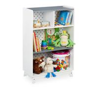 Estantería infantil 4 baldas Mueble guardar juguetes Librería dormitorio niños