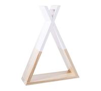 Estantería infantil dormtorio tipi con diseño en forma de tipi estilo infantil en color blanco y roble claro 30x39x10 cm