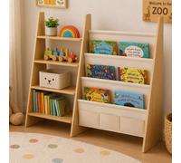 Estantería infantil estante habitación estantería libros bolsillos repisas