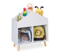 Estantería infantil Librería infantil Mueble niños Organizador juguetes blanco