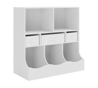 Estantería infantil vastesa con cajas mdf 75x80x40cm - blanco [en.casa] 75 cm
