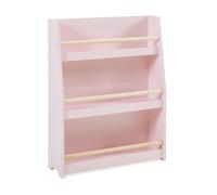 Estantería infantil virer de 3 niveles 78x60x18cm - rosa/natural [en.casa]
