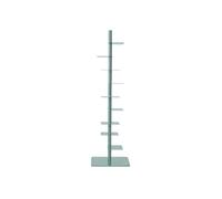 Estantería invisible moderna para bricolaje, torre de libros de columna vertebral de metal, estante de exhibición vertical de 9 niveles, estantería nórdica de pie para almacenamiento y nización de
