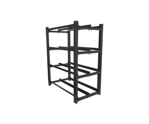 ESTANTERIA LANBERG BATERIAS UPS 830X454 2 FILAS 4 NIVELES 8 MARCOS FLAT PACK BK