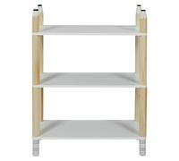 Estantería Lápiz (L x An x Al: 24 x 70 x 77 cm, Blanco/Beige, Específico para: Niños de 3 a 5 años)