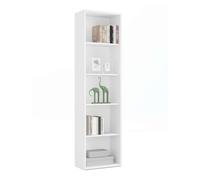 Estantería librería estrecha scaled color blanco 197x52x33 cm 52 cm