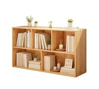 Estantería Ligera for Libros de 2 Niveles y 6 Cubos, Que Ahorra Espacio, Baja y Ancha
