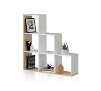 Calicosy Estantería escalonada 6 compartimentos - al. 110 cm - blanco