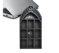 Estantería Lunar - Estantes góticos, escaparates, expositores de para la Pared | Estantería de exhibición de Joyas, Armario gótico de para el Dormitorio, Esmalte de uñas y Piedra