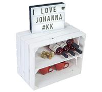 Estantería maciza para zapatos o libros, forma de caja de frutas o vino, tamaño aprox. 50 x 40 x 31 cm, de madera antigua, decorativa