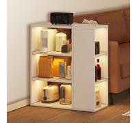 Estantería madera,Mesa auxiliar,Diseño 3 niveles,Robusta duradera,Para sala estar,biblioteca,dormitorio,oficina A