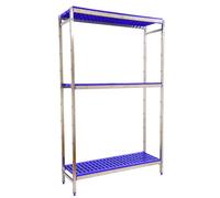 Simonrack Simoninox Estantería metálica Inicial (Al x An x Pr: 200 x 86 x 40 cm, Capacidad de carga por balda: 180 kg, Número de baldas: 3 ud.,...