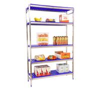 Simonrack Simoninox Estantería metálica Inicial (Al x An x Pr: 200 x 166 x 40 cm, Capacidad de carga por balda: 180 kg, Número de baldas: 5 ud.,...