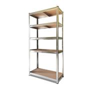 Estantería metálica galvanizada nyana home 875kg 5 baldas 180x90x40cm