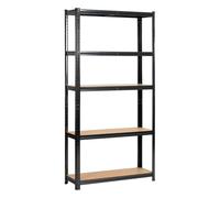 Estantería metálica modular negro 90 cm 90x30x180 cm