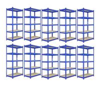 Estantería metálica MonsterShop T-rax azul 120x45x180 cm 5 niveles 280 kg