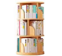 Estantería Minimalista Moderna Estantería giratoria de Varios Niveles Estantería Multifuncional para el hogar Seguridad y Durabilidad No se tambalea con el Uso(Wood Color,97cm(38.1in))