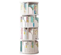 Estantería Minimalista Moderna Estantería giratoria de Varios Niveles Estantería Multifuncional para el hogar Seguridad y Durabilidad No se tambalea con el Uso(Blanco,123cm(48.4in))