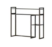 Estantería moderna de bambú con altura ajustable, escritorio de madera para oficina en casa, simple y elegante estante de almacenamiento de escritorio para computadora (B, 89 x 25 x 80 cm)