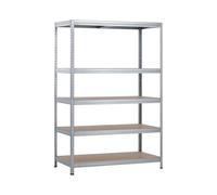 Estantería Modular de Acero Galvanizado con 5 Baldas Ajustables | 7house | Estantería Galvanizada de Almacenaje para Uso Doméstico y Profesional | 180x120x60cm 1250Kg