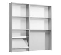 Estantería modular multifunción 120 cm de cocina eko mueble color gris aluminio moderno