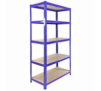 Estantería MonsterShop T-Rax Acero Inoxidable 90x45x180 cm Azul 5 Estantes Modular