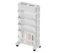 Estantería móvil con rueda, carrito rodante de 5 niveles para profesores, carrito utilitario giratorio multiusos, almacenamiento portátil, carros rodantes de almacenamiento grandes con ruedas para el