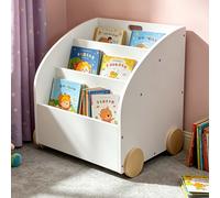 Relaxdays Estantería Infantil, 3 Compartimentos, 43,5×46×40 cm, Blanca
