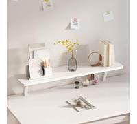 Estantería multiusos con abrazadera para escritorio, estante de almacenamiento flotante abierto de escritorio, estante de almacenamiento ajustable para dormitorio, oficina, muebles del hogar