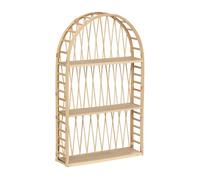 Atmosphera - Estantería de Pared Anahi de bambú Beige 74x45cm
