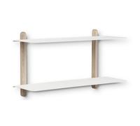 Estantería Nivo Grande F Roble Claro/ Blanco