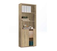 Estantería oficina color roble gold 197x76x33 cm librería moderna 33 cm