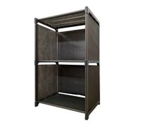 Estanteria ordenacion 3 pisos pvc & tela nyana home 62x41x29 cm