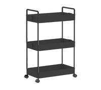 Estantería Organizadora para Baño 38x21x65cm, Estantería Ahorradora de Espacio, Estanteria Altura Cocina con Ruedas y Patas Antideslizantes, para Salón, Dormitorio, Cocina, Oficina, Casa