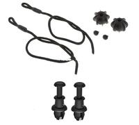 EstanteríA Paquete Cuerda Compatible Con VW Para Polo 6 2018 Auto Clip Fastener 4Pc Boot Trunk Parcel Clips Cuerda Correa De Fijación Del Estante OEM：1M6867574A(2X Clips 2XCord)