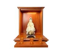 Estantería para Altar De Buda, Mesa De Ofrendas Budistas, Mueble De Oración Feng Shui, Santuario del Dios De La Riqueza Guan Gong, Mesa De Walnut 51 * 36 * 56cm/20 * 14.1 * 22in