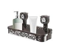 Estantería para baño de succión, copa de succión organizador ducha - Porr estantes para baño de succión, potente portaequipajes de almacenamiento con orificios de drenaje, sin soporte para s