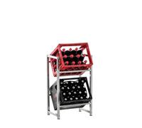 Estantería para cajas lennert metal acero inoxidable 31x47x75 cm