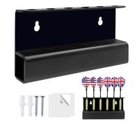 Estantería para dardos montada en la pared, 15 x 3 x 8 cm, soporte acrílico duradero que ahorra espacio, organizador de diana con tornillos de fijación seguros | Almacenamiento de pantalla para sala