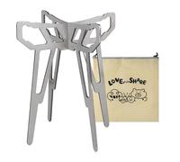 Estantería para estufas - Estantería de cocina para exteriores, soporte antideslizante de acero inoxidable para la estufa, soporte reutilizable para calderas, accesorios de camping, equipo de exterior