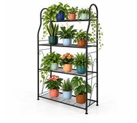 Estantería para flores, soporte y escalera para plantas, metal