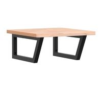 Estantería para lavabo de acero y madera maciza de haya - Juego de muebles de baño para montaje en pared | Estantería estable para toallas y decoración | Diseño moderno para baños pequeños y grandes