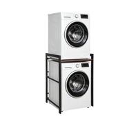 Estantería para Lavadora con 3 Alturas Ajustables, Soporte para Secadora sobre, Mueble para Lavadora y Secadora, para Baño y Lavadero, Fácil de Instalar, 75 x 67 x 105 cm